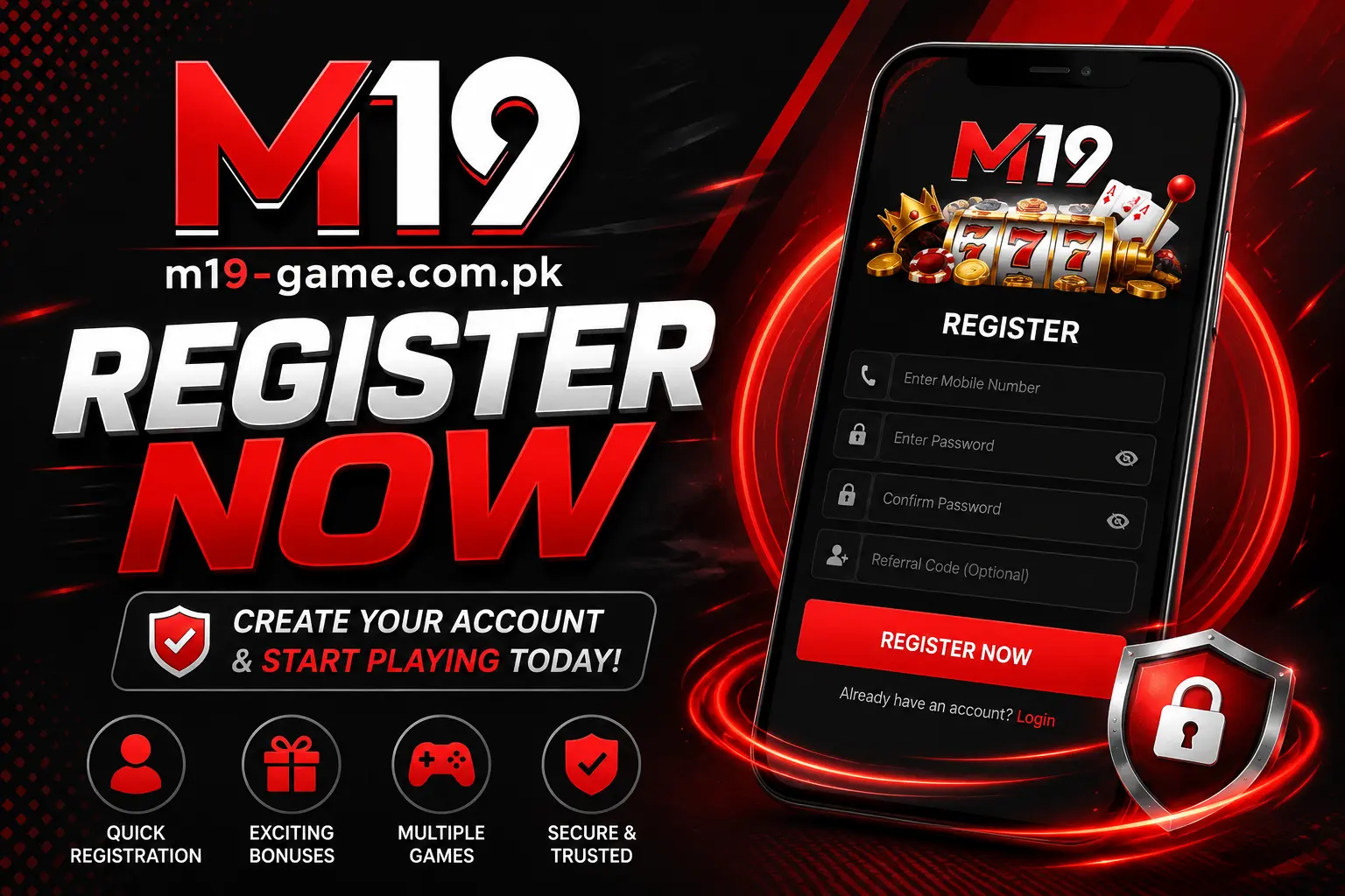Register M19 Game